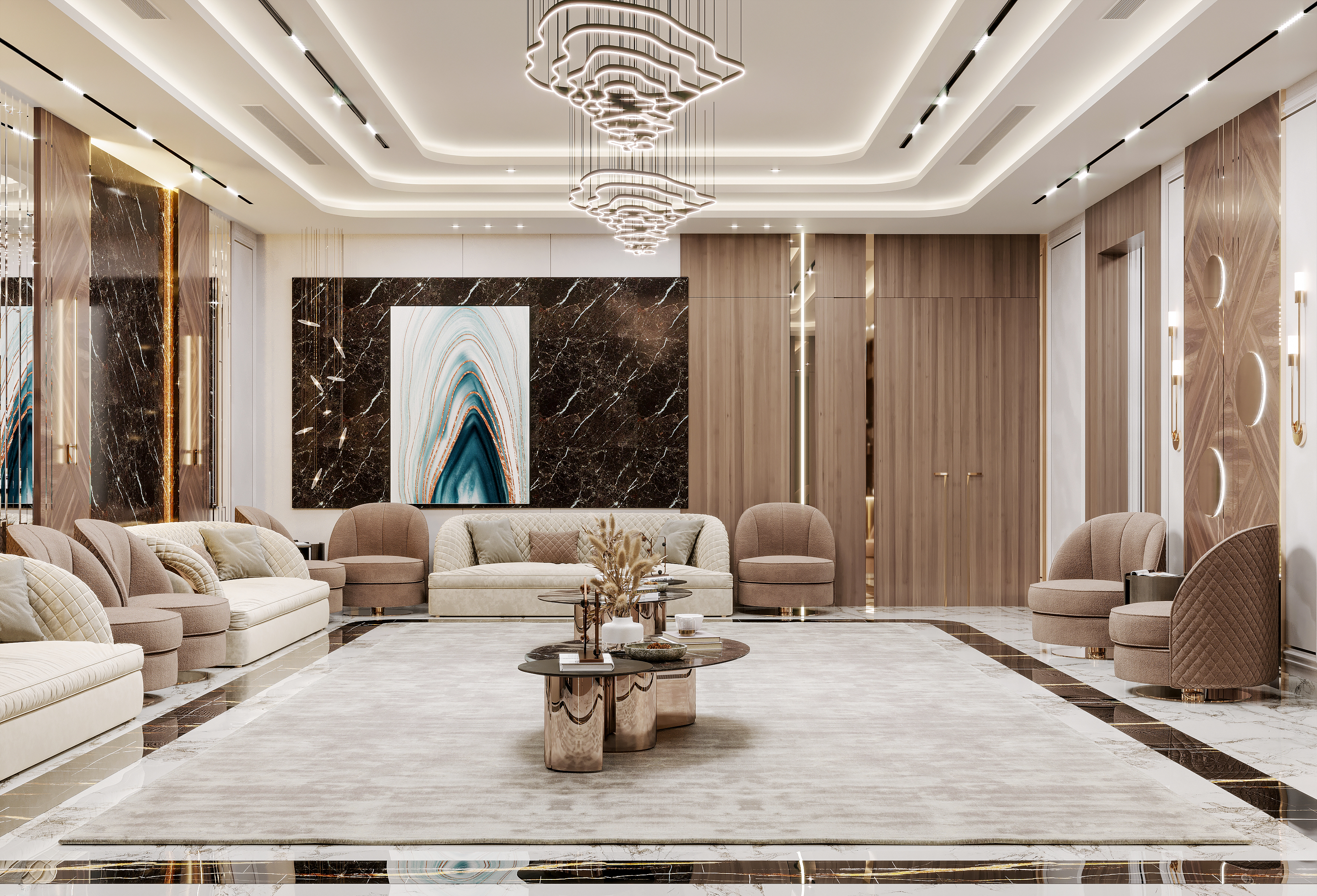豪华接待厅丨Arch. Eman,Arch. Mohamad-6