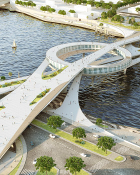 尼罗河大桥竞赛丨埃及开罗丨Lab59 Architects