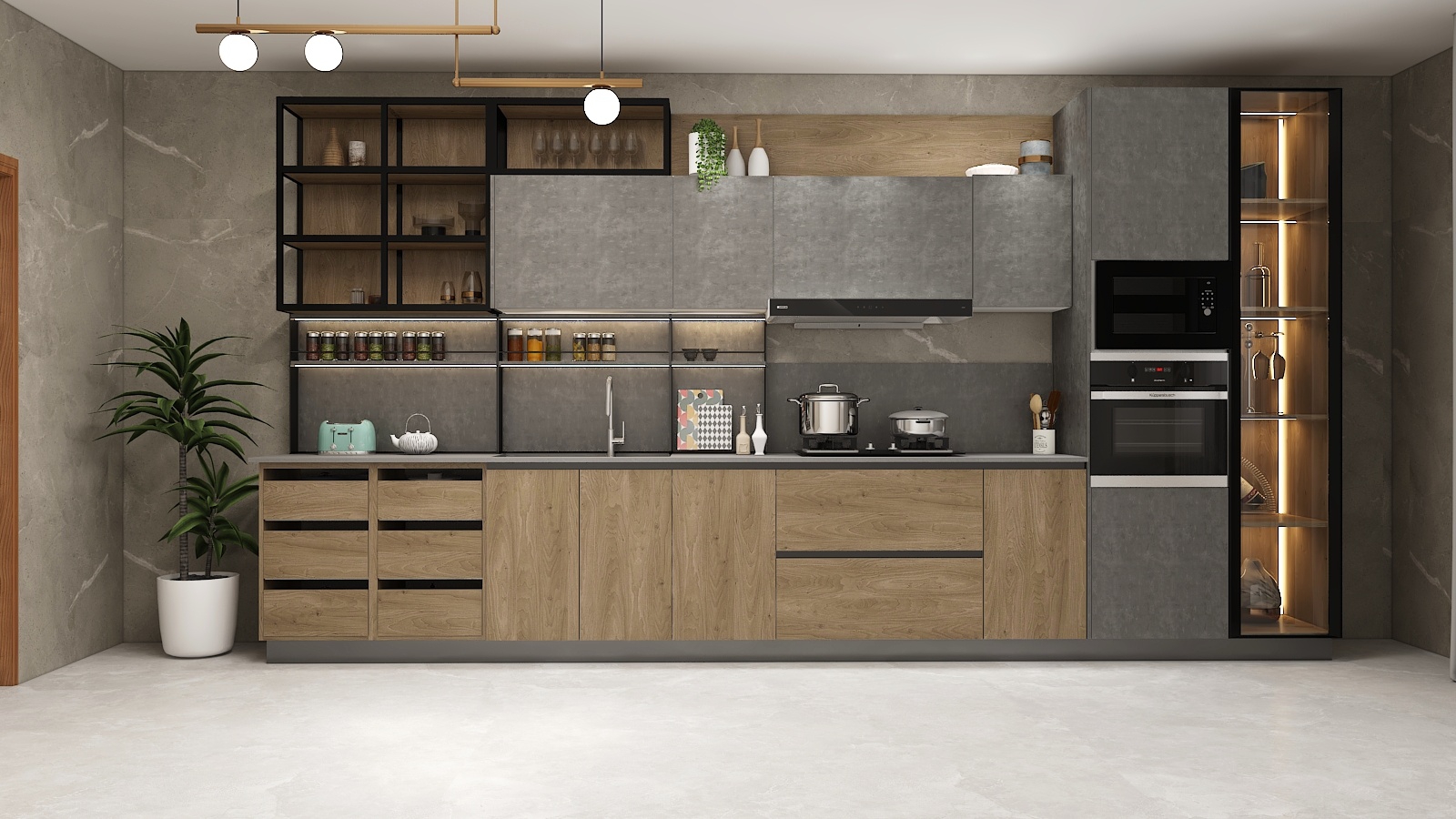 现代小型厨房设计-4