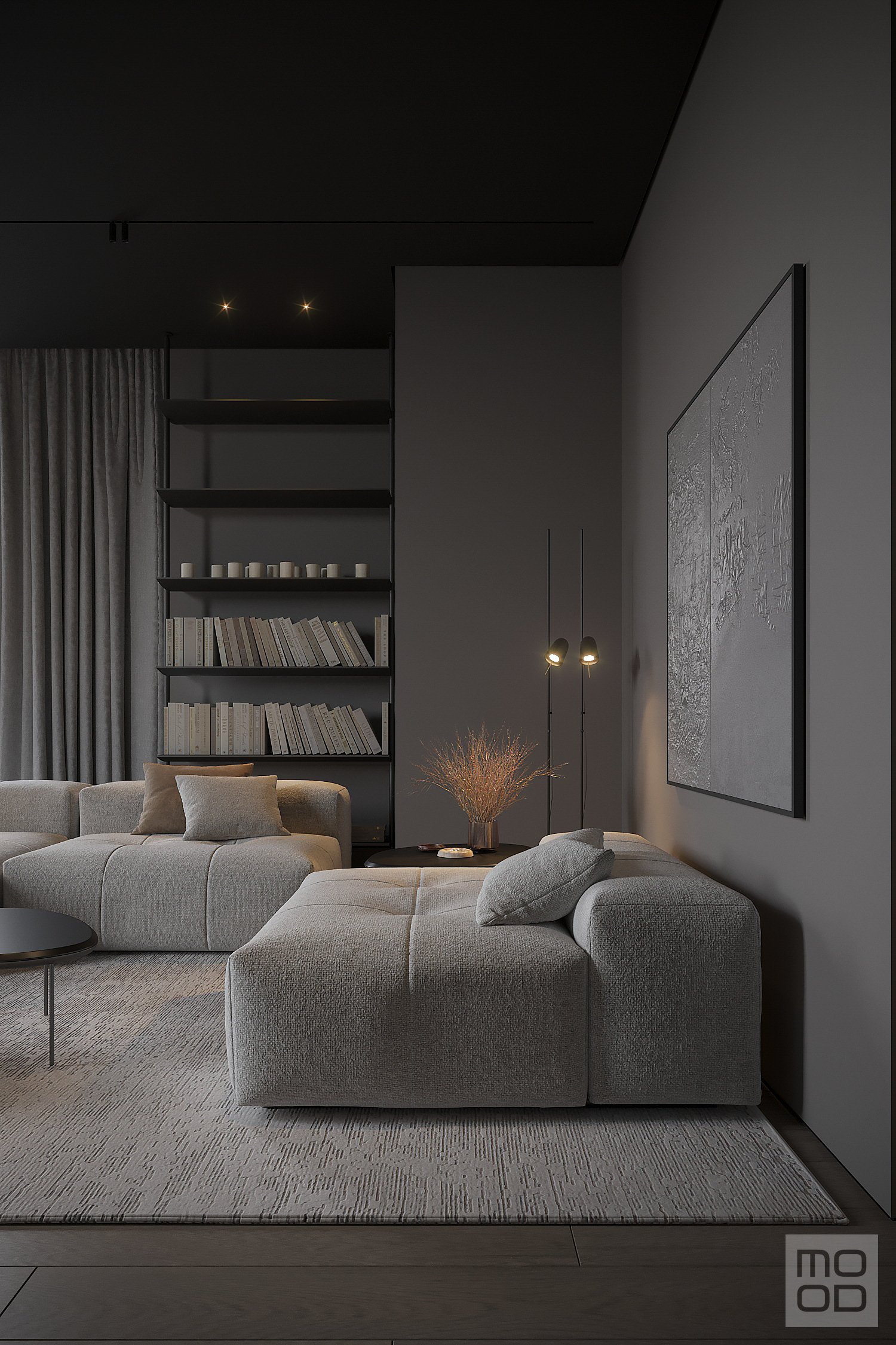 soft monochrome apartment-2