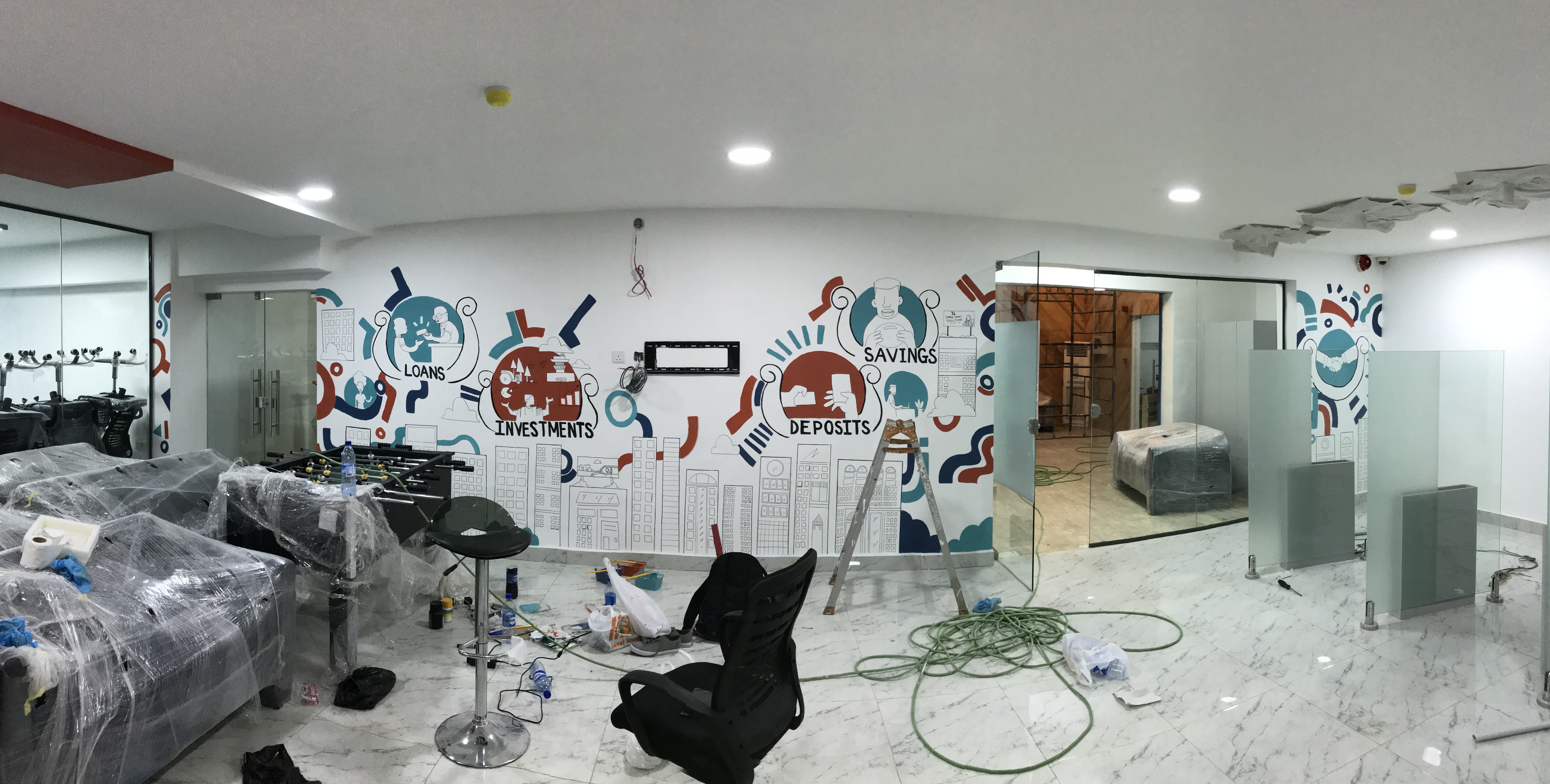 RenmoneyHQ 壁画项目丨尼日利亚丨Spacefinish-12