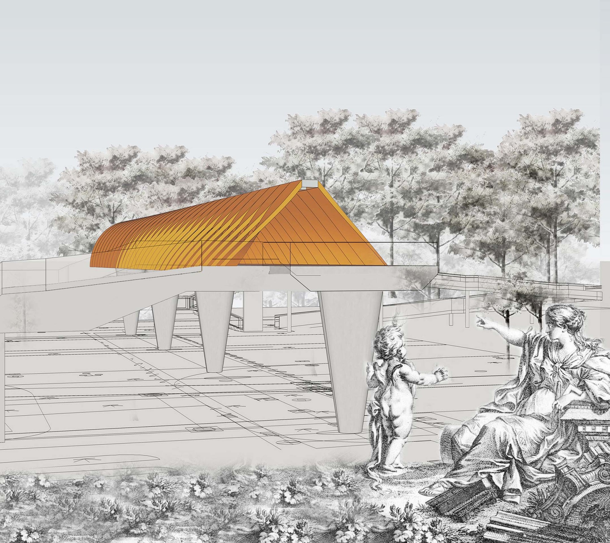 长安实验小学校园人行天桥丨中国东莞丨筑道建筑设计工作室-46