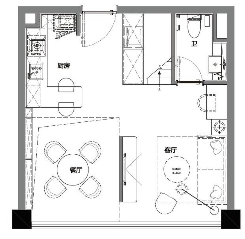 LOFT长租公寓 | 4.5米层高打造舒适两室两厅-2