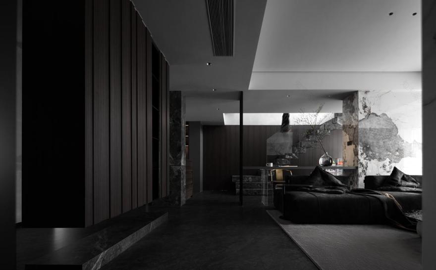 黑武士酷黑风格复式设计-13