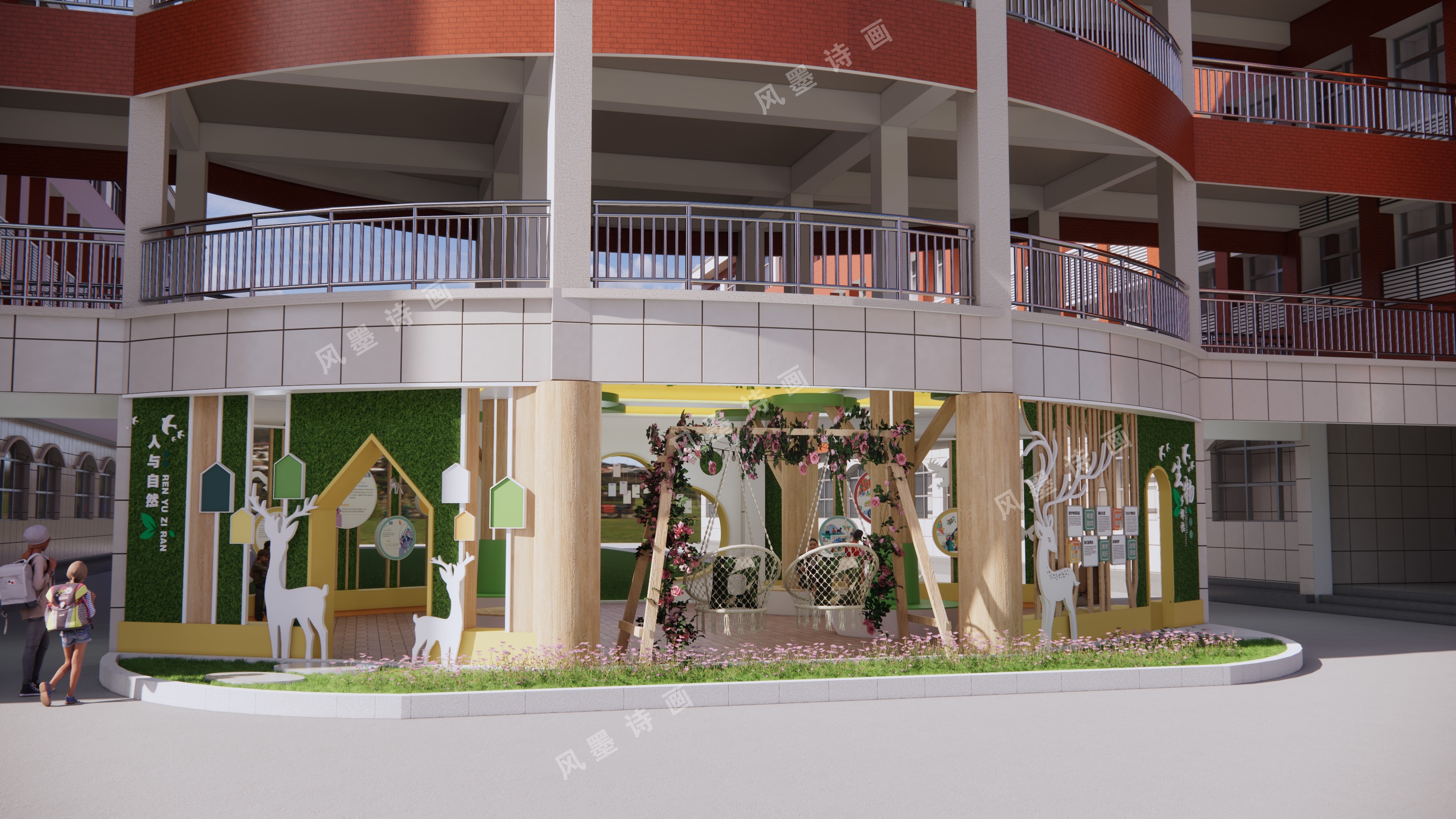 某学校长廊设计-17