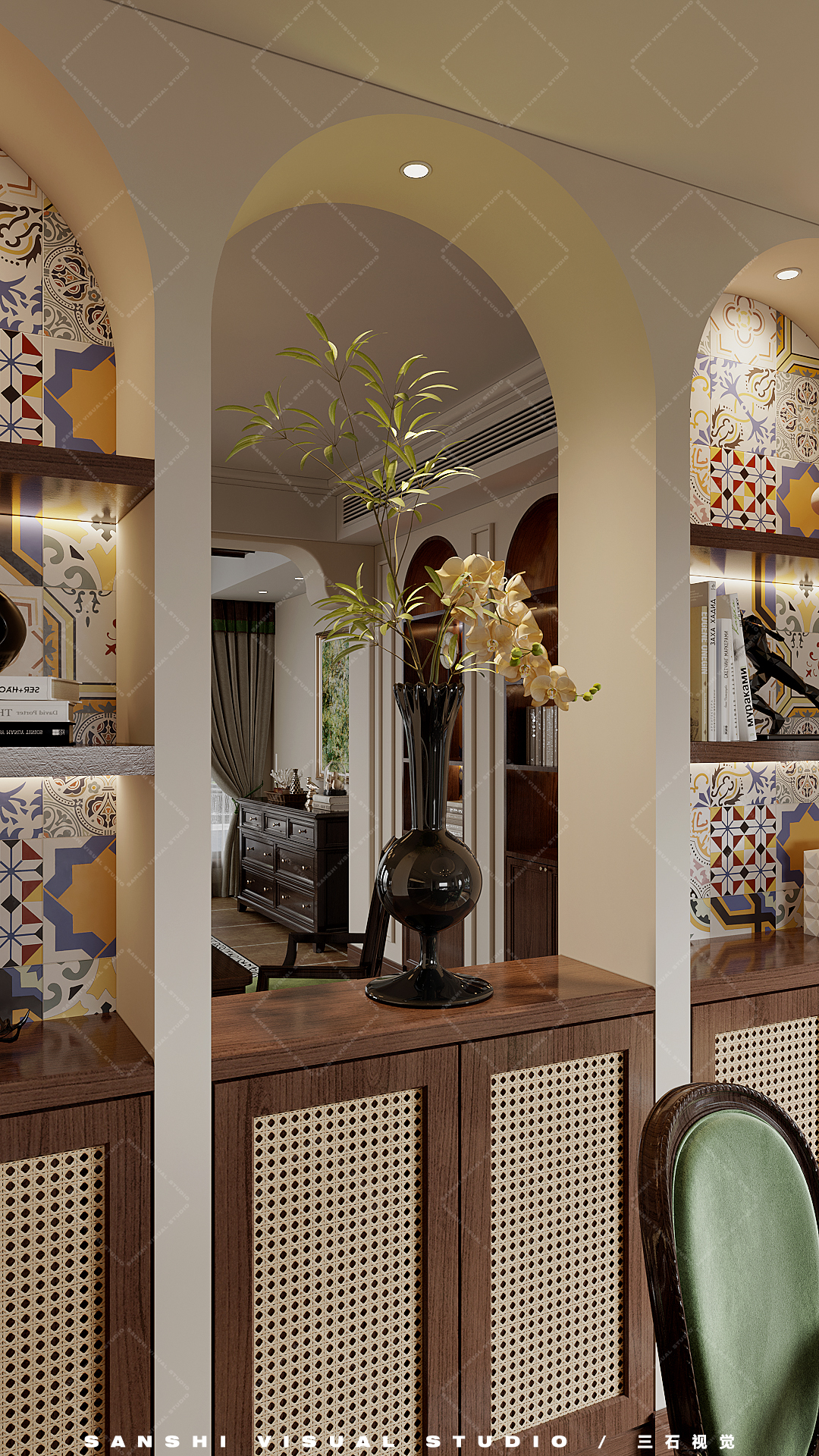 复古美式别墅-30