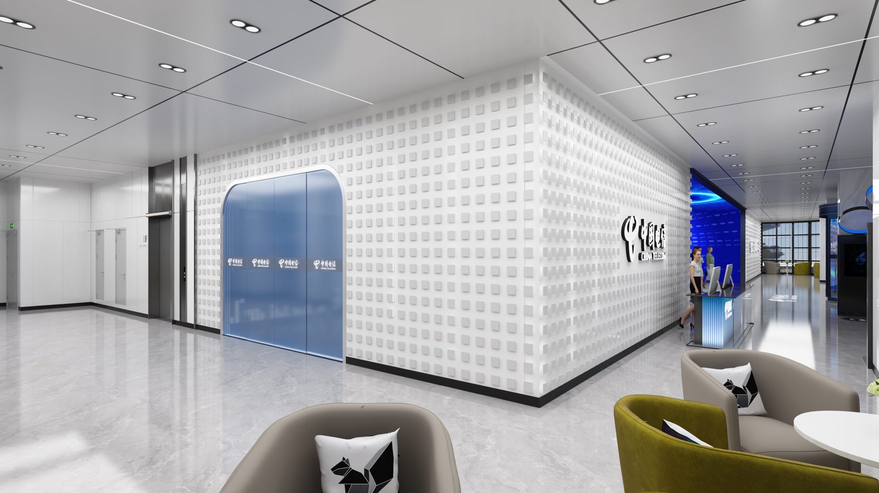 中国电信京津冀大数据产业园算力调度指挥中心展厅-23