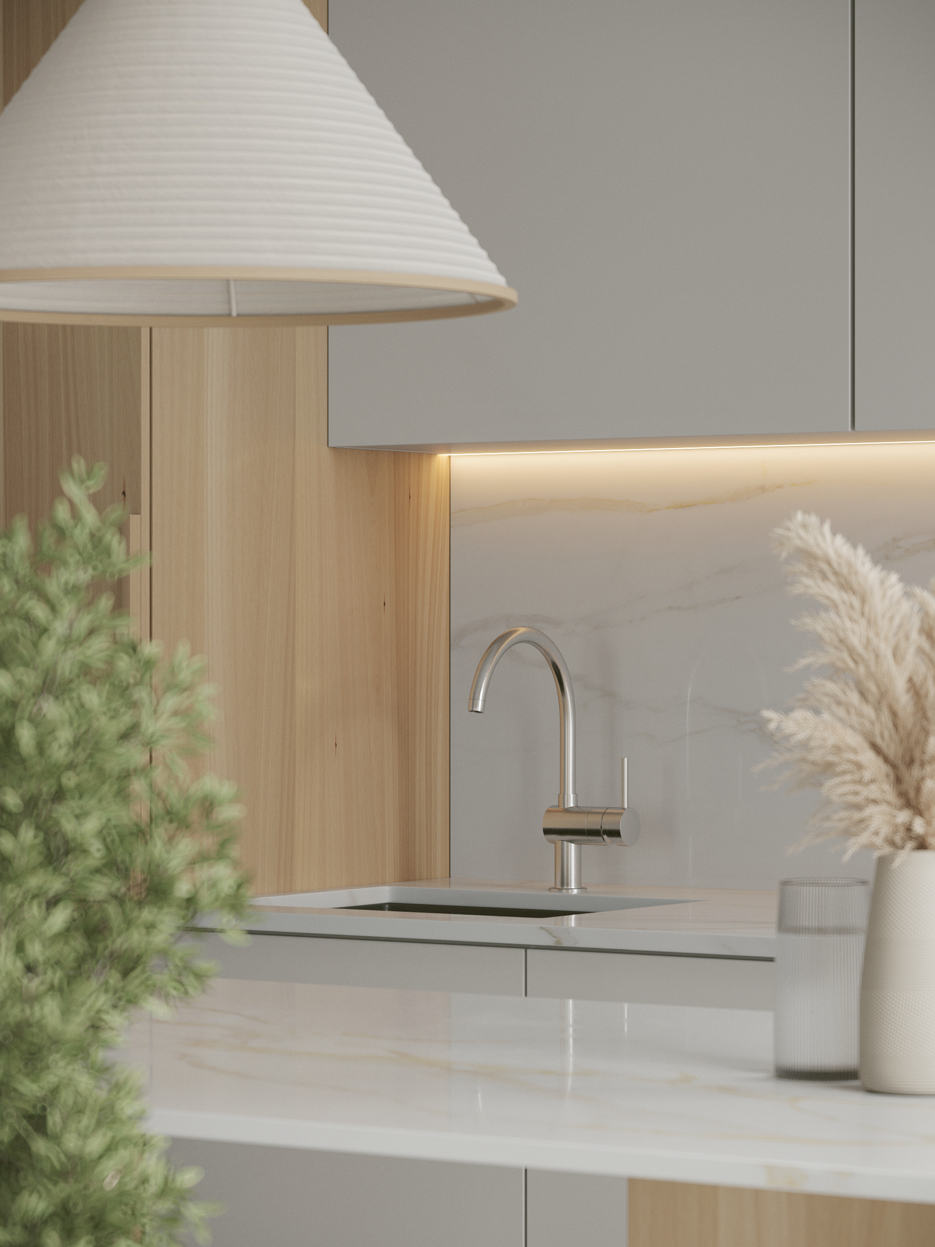 极简室内设计；极简室内风格（注：Minimal Interior常见指室内空间呈现极简主义的设计或风格，两种表述侧重点略有不同，可根据具体语境选择，若仅从最宽泛理解，极简室内设计更合适） 丨俄罗斯莫斯科丨Andrey Popov-12