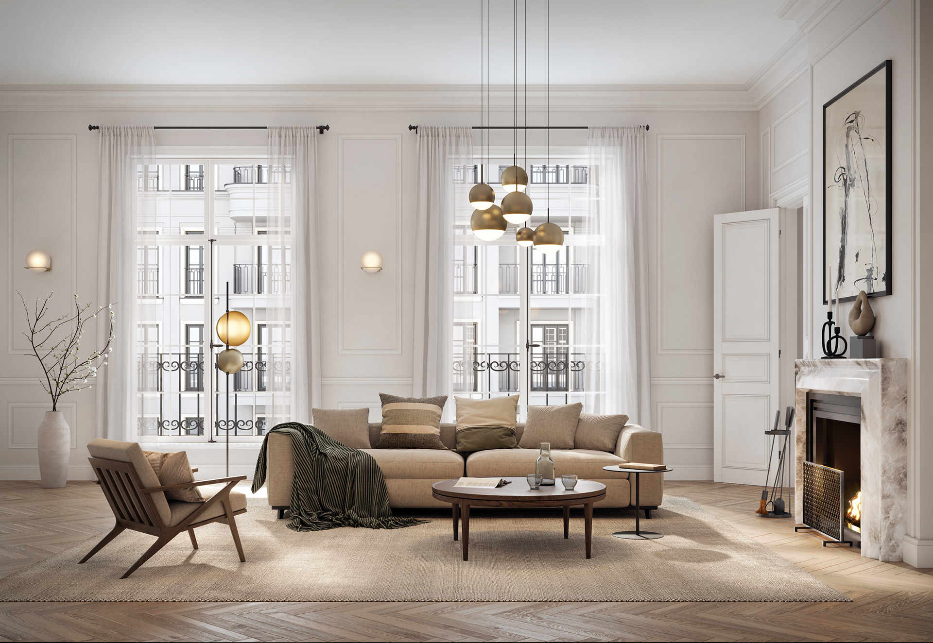 米色公寓丨Vizline Studio-6