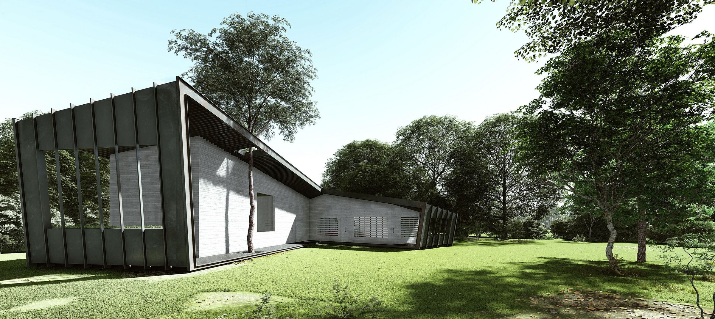 三角形的独立别墅 · Heram Architects 的绿色温室设计-29