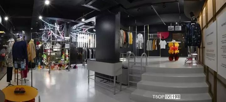 汉城Customellow黑色男装空间设计-10