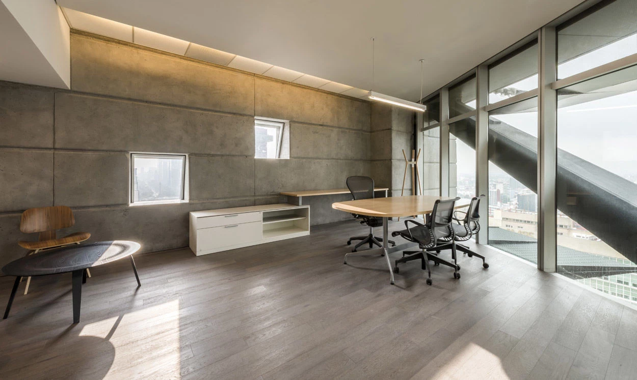 墨西哥城地标建筑——Torre Reforma 展示办公室-9