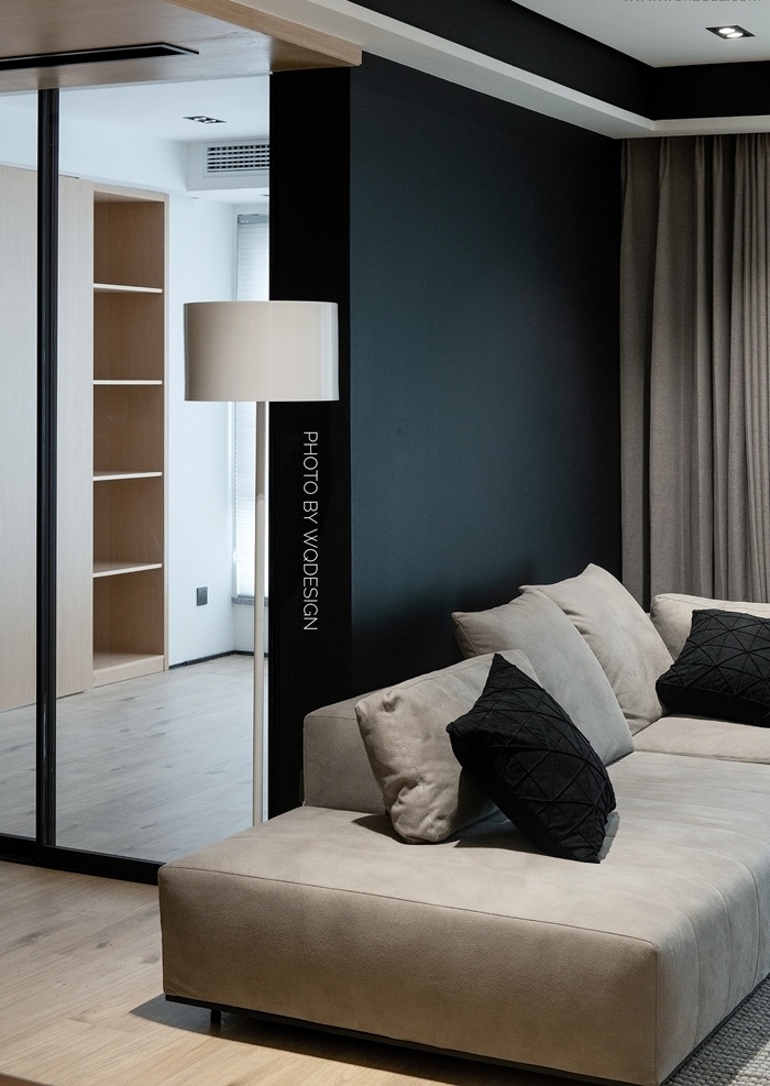 杭州江南国际城 105㎡原木极简空间设计-25