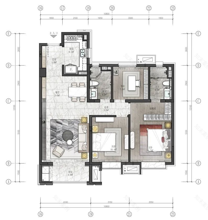 胶州华润城 A 户型 | 人间四月天,爱、暖、希望的空间演绎-82