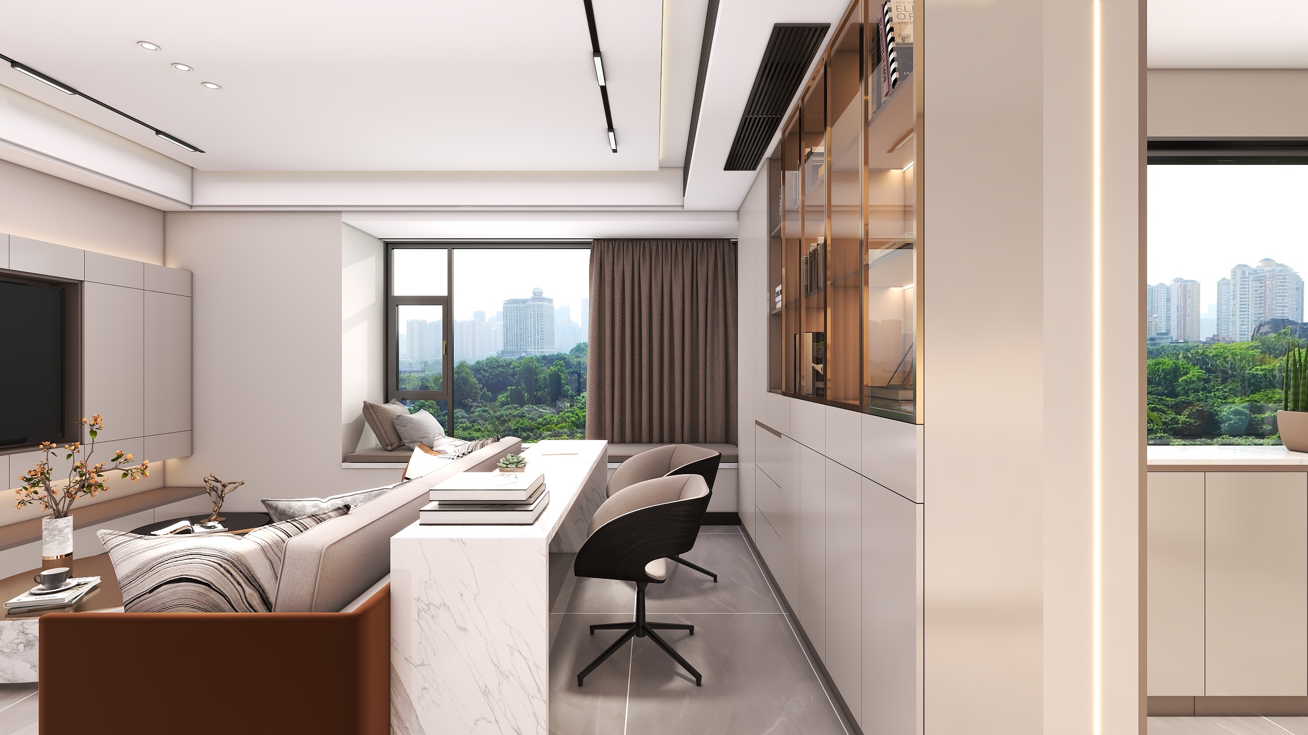 四川成都望江水岸（161平方意式轻奢四居室）-15