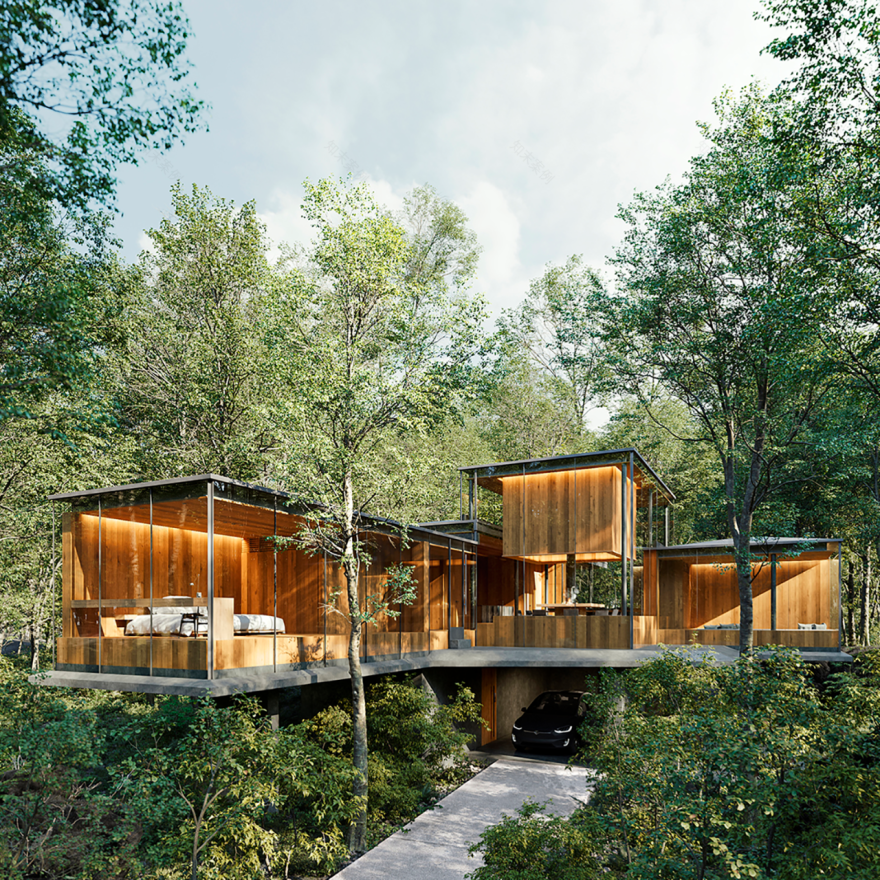 日本群马县水上町 NOT A HOTEL 温泉别墅丨SUPPOSE DESIGN OFFICE-11