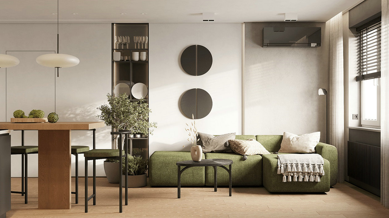 原木+绿色 捕捉时尚的清新与浪漫-1