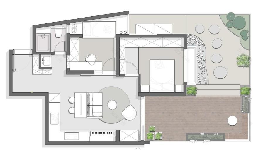 小空间大利用,90 后小夫妻的完美公寓改造-5