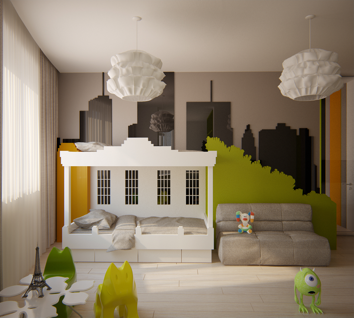 The interior of the apartment is 150 m  in residential complex Grand Park Alexandra Fedorova-6