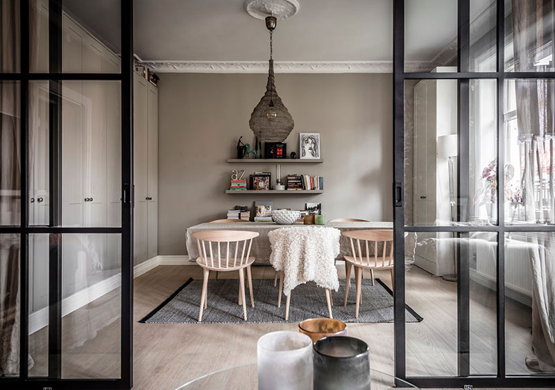 瑞典工业风公寓设计-8