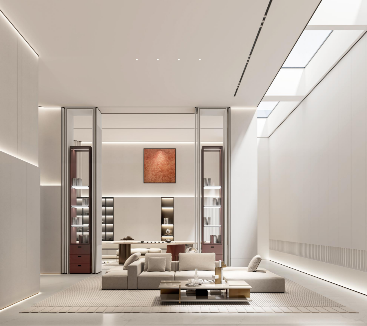 魔都陆家嘴 420㎡艺术大平层私人住宅丨中国上海丨循光空间-125