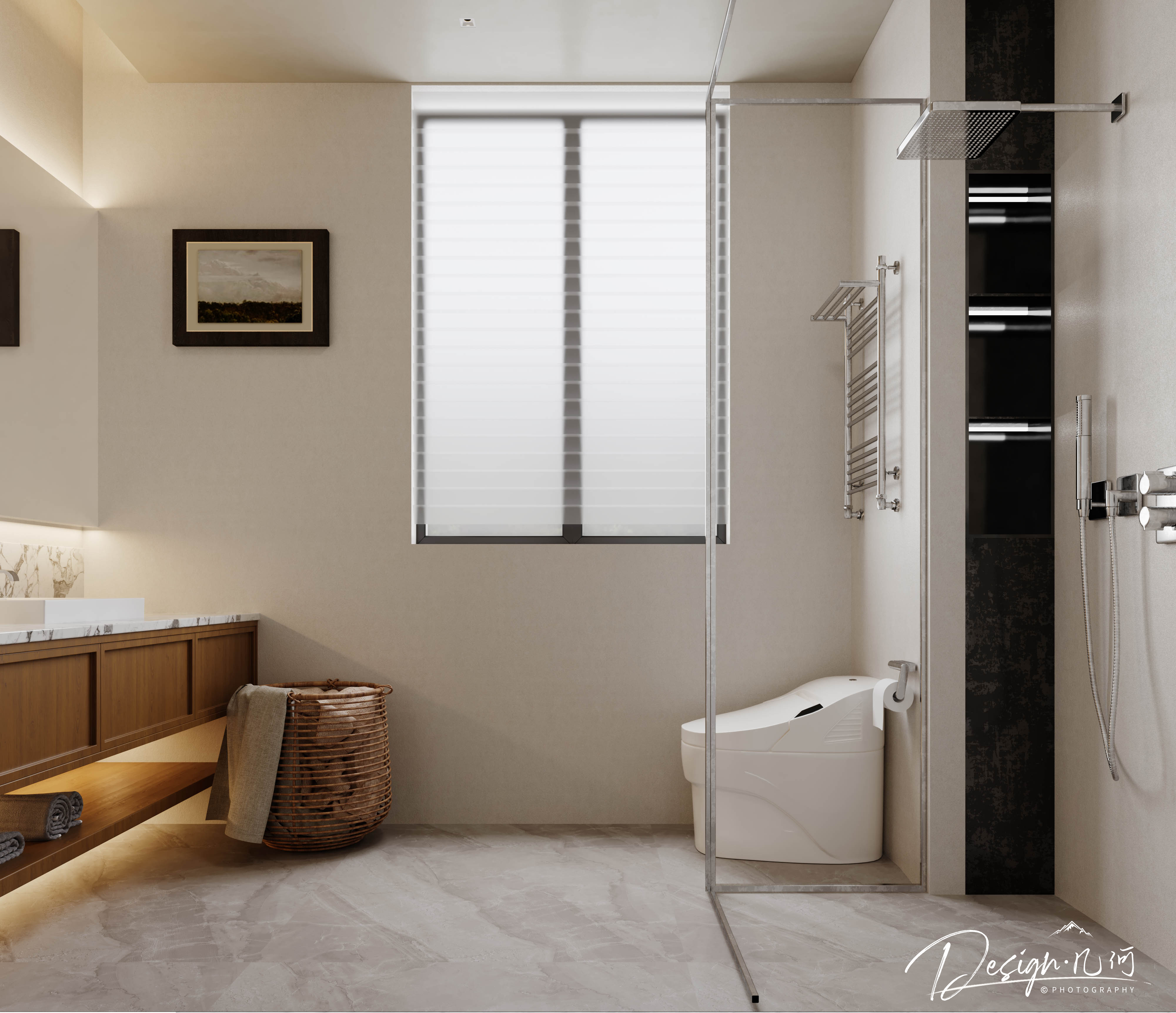 几何空间视觉表现 | 国建红郡中古风客餐厅-30