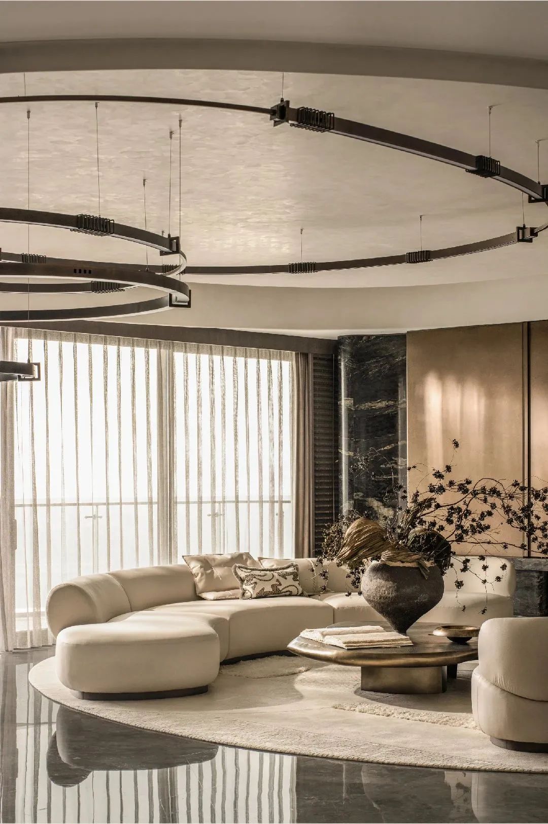 东方湖居设计豪宅样板间丨WSD世尊设计-12