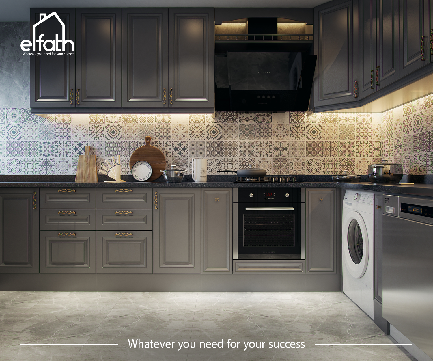 Resident home kitchen interior design-6