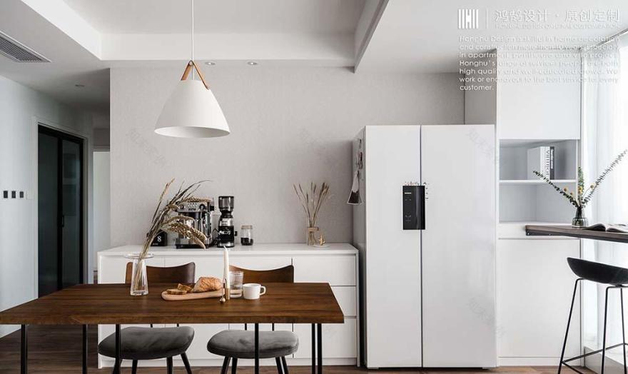 打通北阳台,打造观景吧台休闲区-11