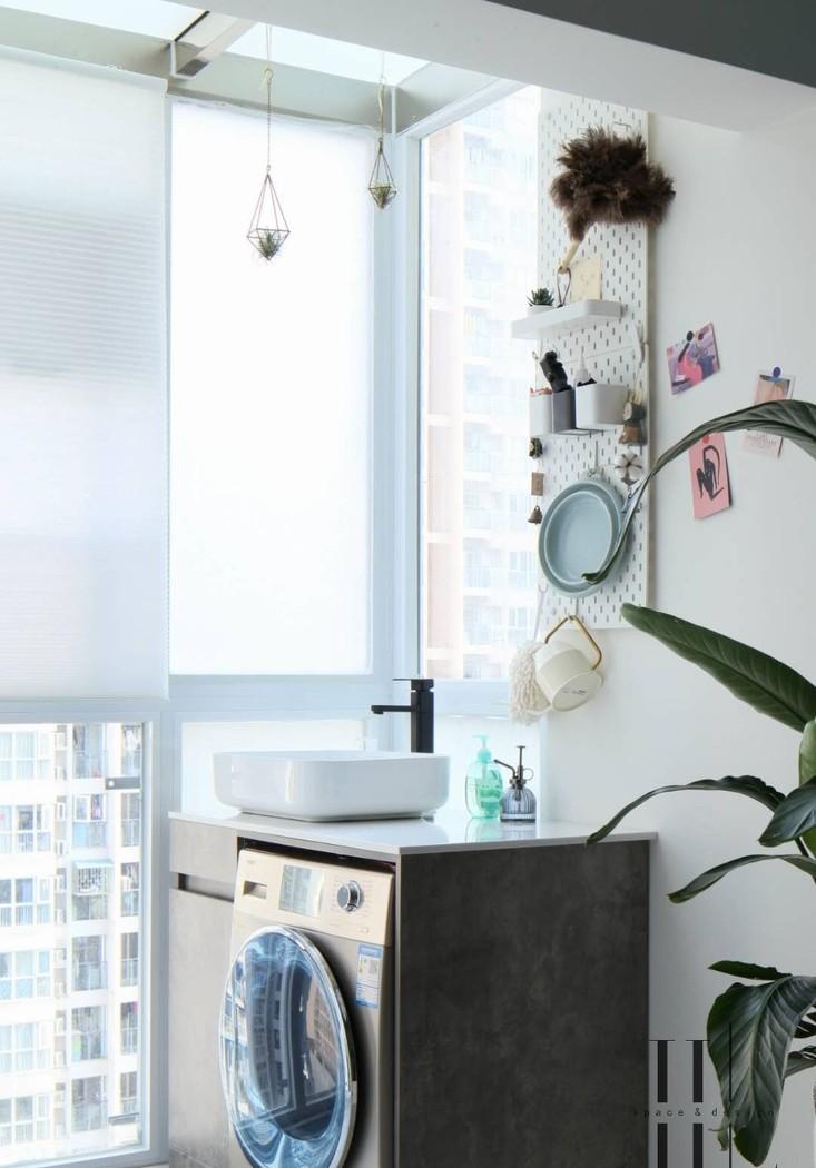 58 平米二手房重装 | 灰蓝茱萸粉的温馨小窝-44