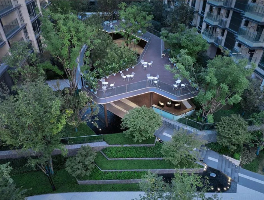 成都人居麓湖林语住宅景观丨中国成都-4