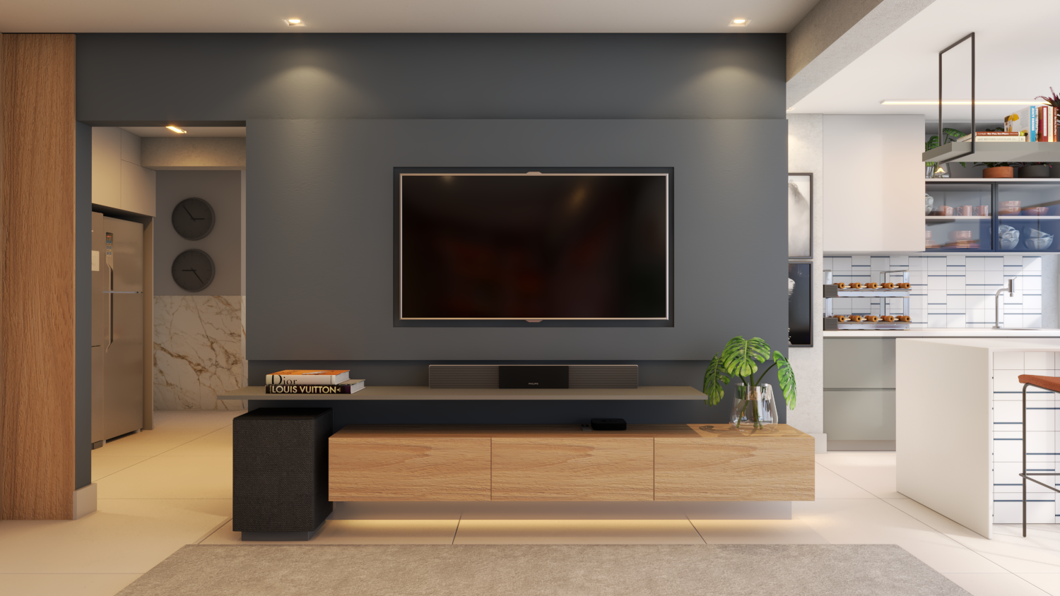 合适的·玻璃 客厅电视，晚餐丨ZEDY ARQUITETURA-4