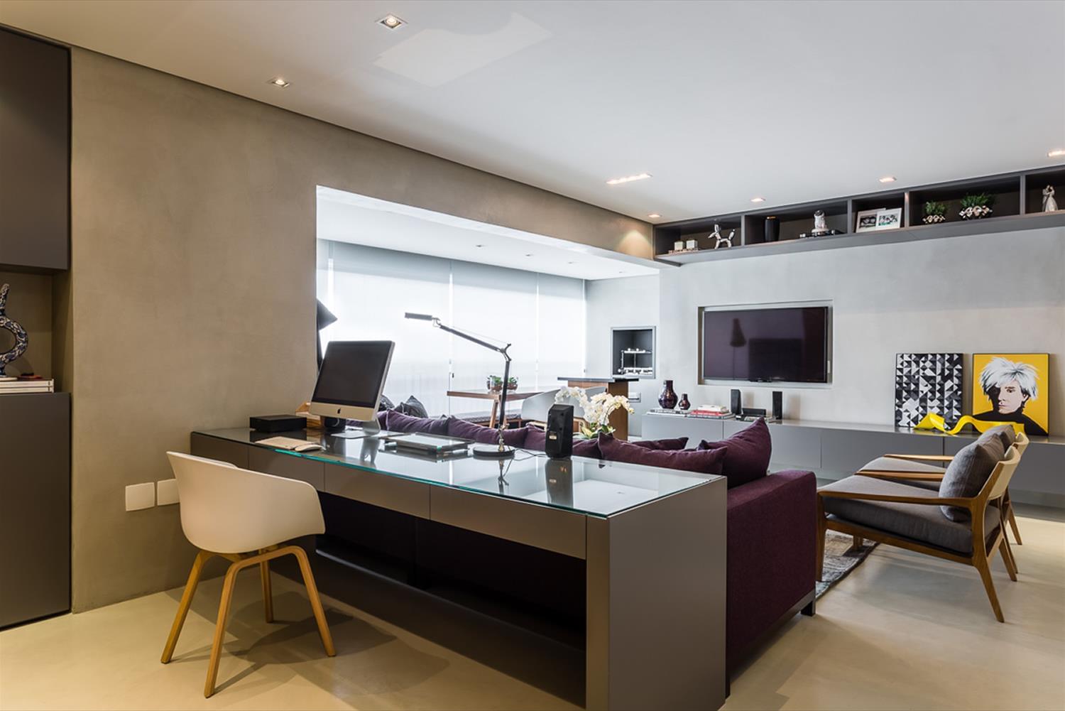 巴西 Apartamento GO · 现代简约风格的多功能公寓设计-6