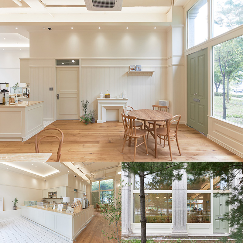 23 平米温馨金浦咖啡馆，白色木调打造舒适空间-1