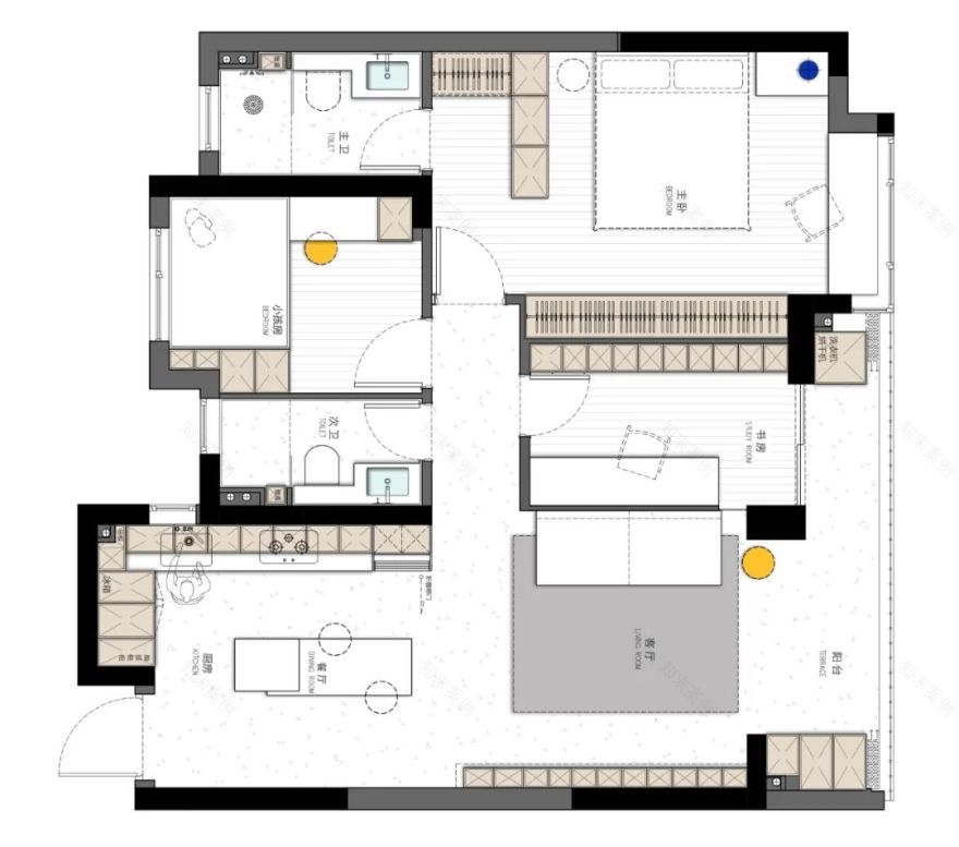 福州·榕心映月住宅设计丨中国福州丨北城梁筑设计-83