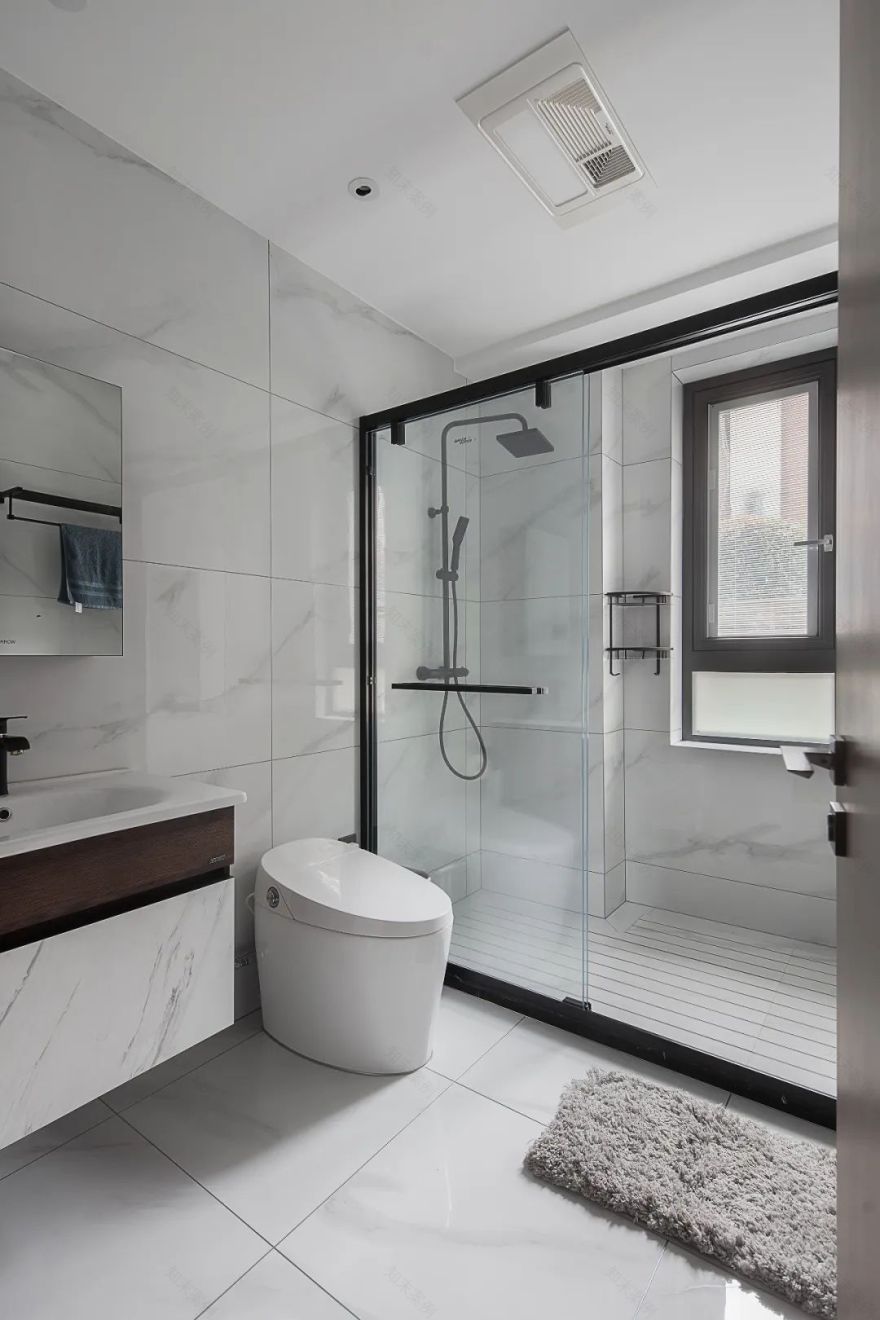 四居室小洋房 | 现代中性色调的温馨空间-43