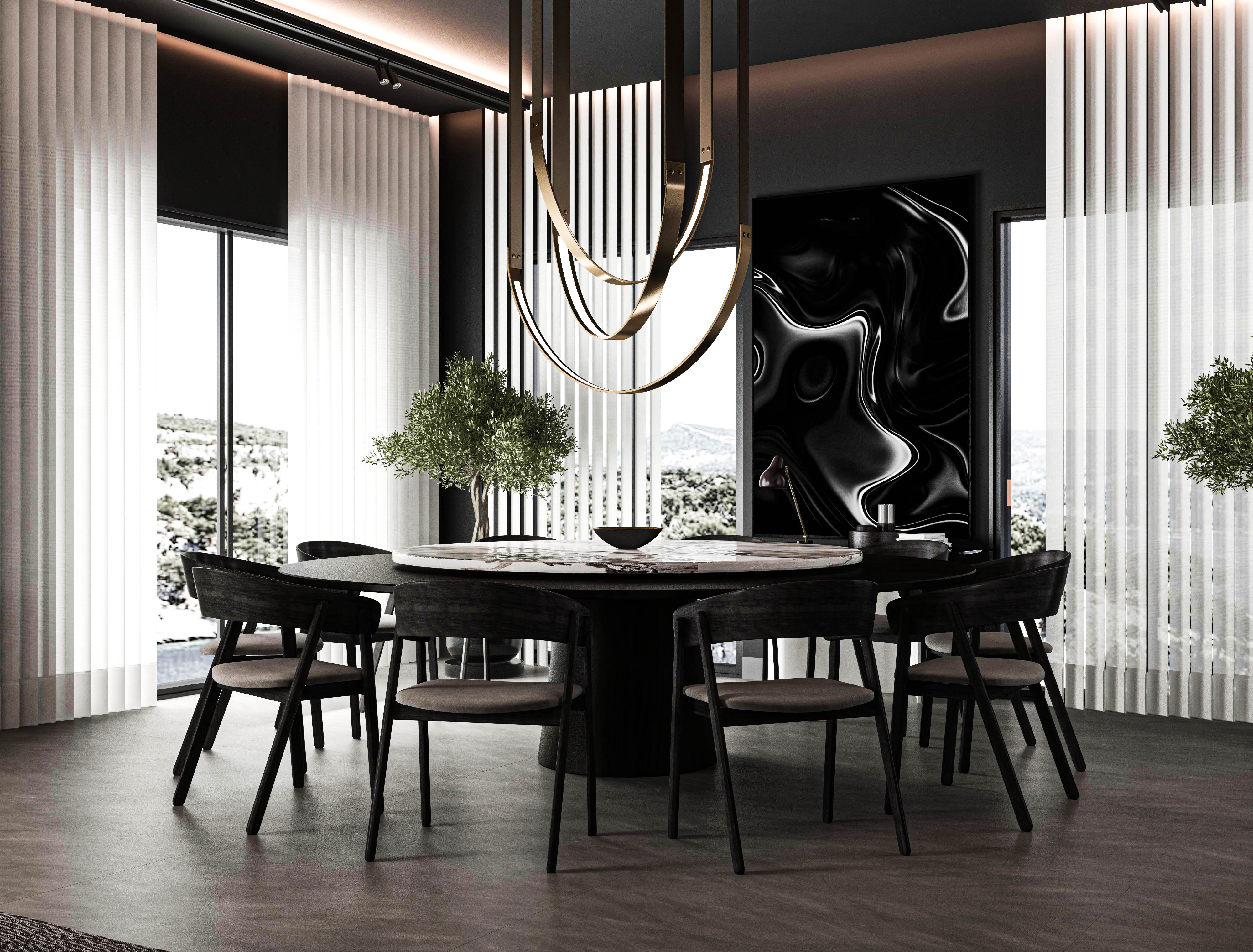 黑色概念别墅丨土耳其安塔利亚丨Görkem Bozkurt-4