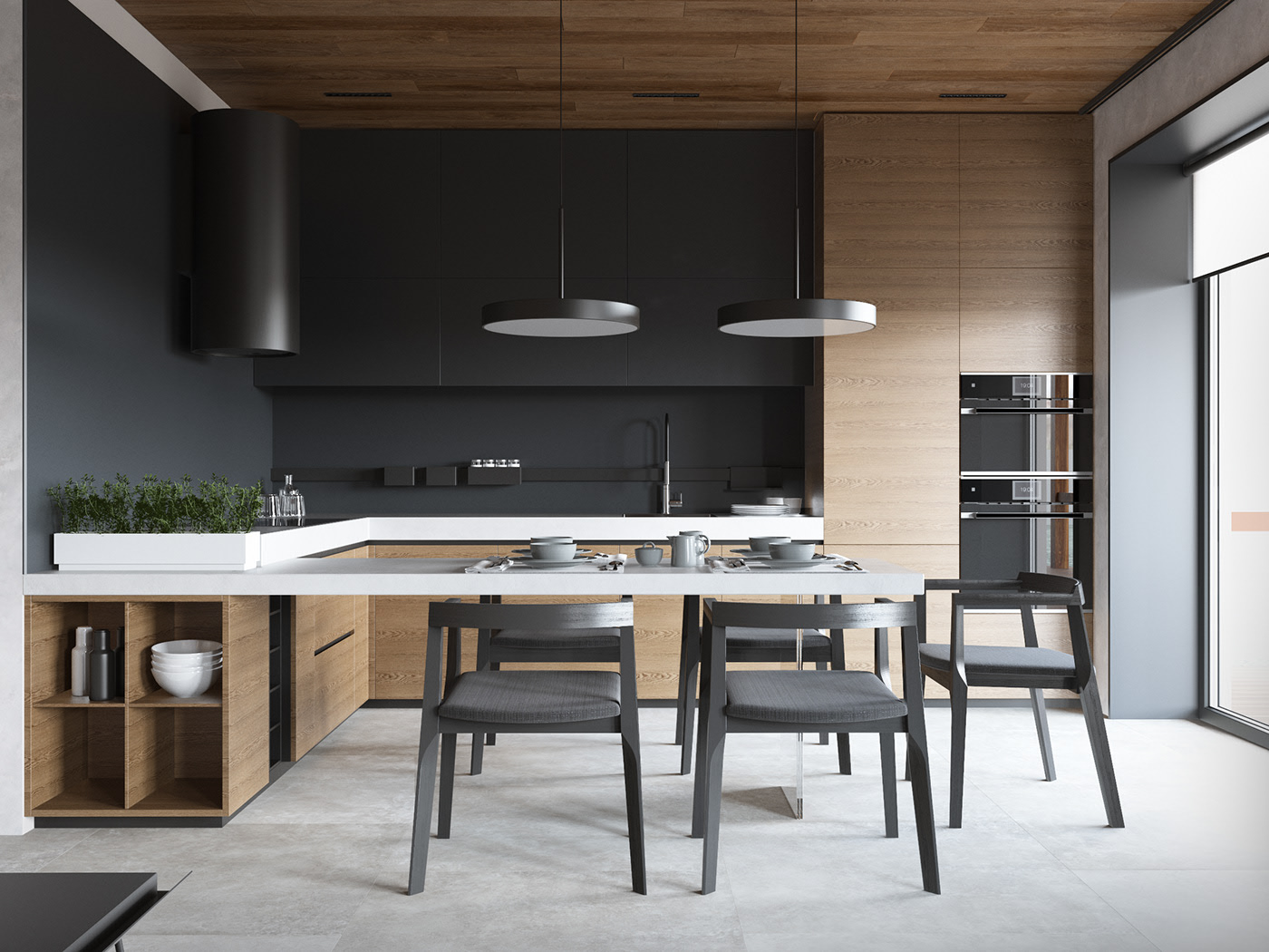 原木与灰色 打造超有感的住宅！-9