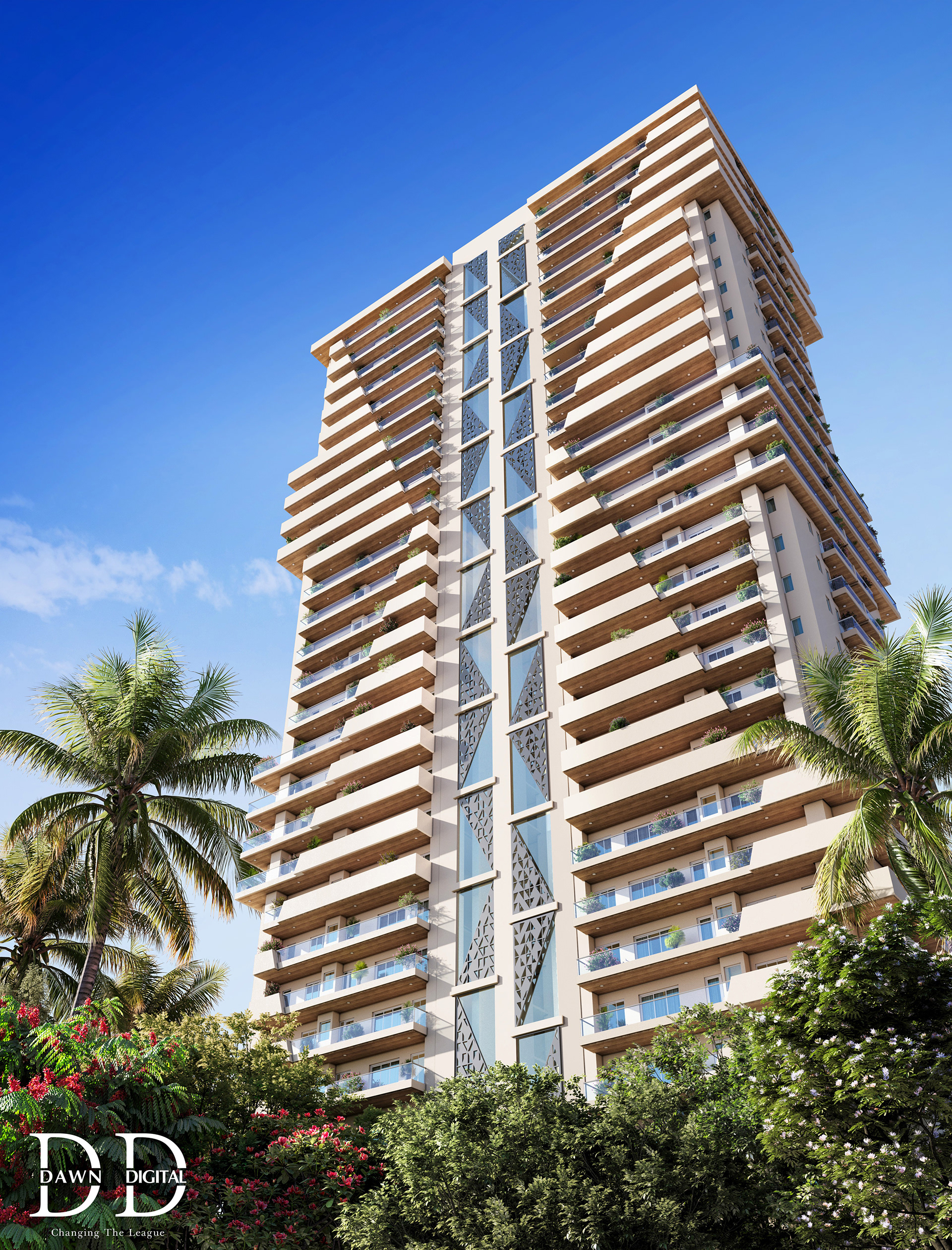 多层住宅建筑丨IndiaChandigarh丨Dawn Digital Studio-22