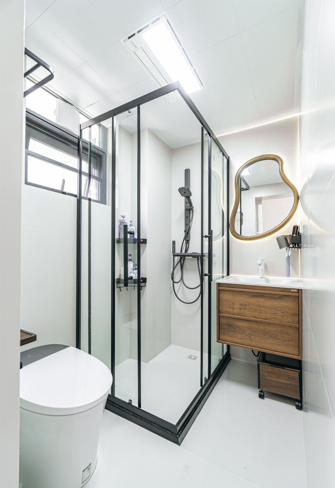 96㎡中古混搭风四居室装修-59