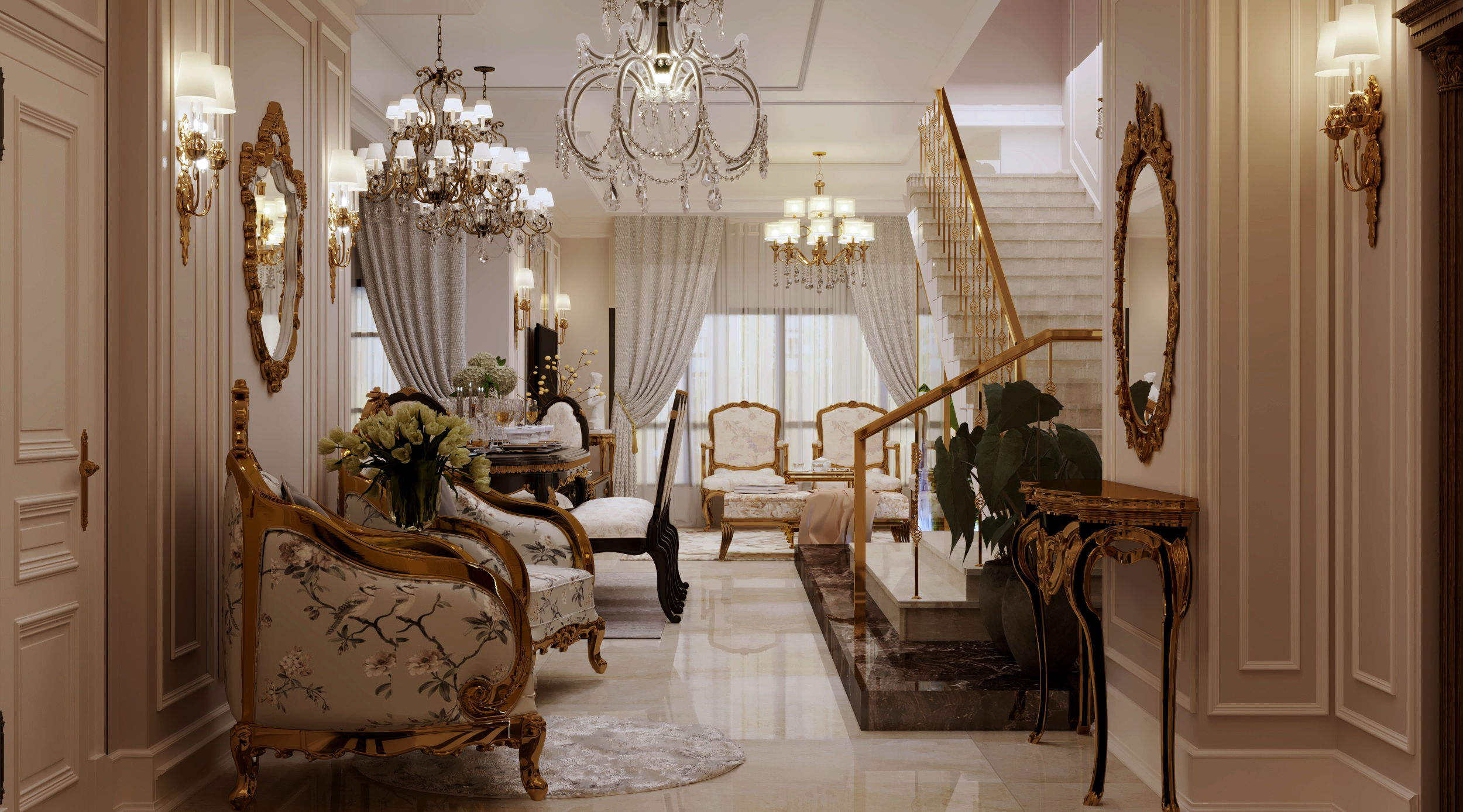 石园客厅丨埃及开罗丨Decorous Studio-12