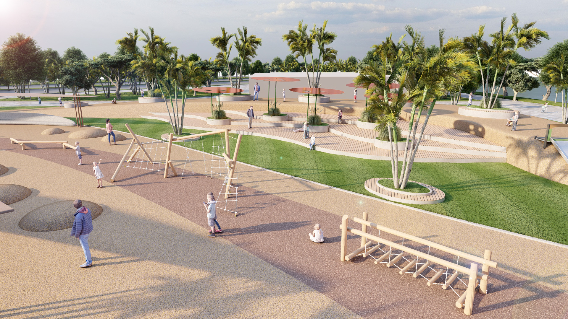 Kuwait - Linear Park concept landscape-2