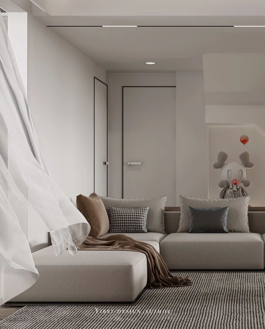 黑白灰之间 · 苏州一贝设计家装案例丨中国苏州-9