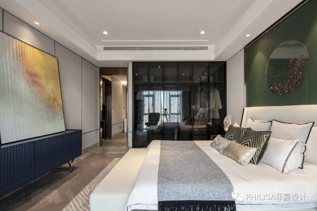 天津招商津湾天玺 296㎡样板间 | 复古摩登,重新定义生活格调-30