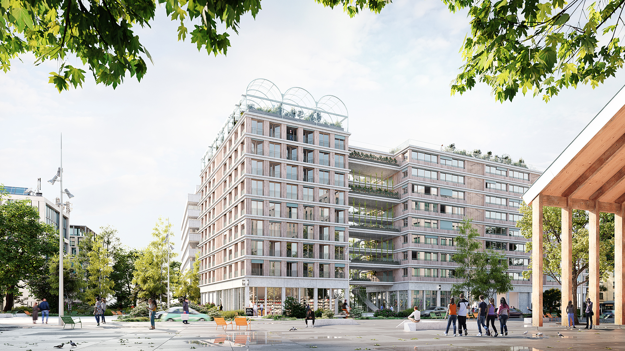 Logements et ferme urbaine, quartier des Girondins-0