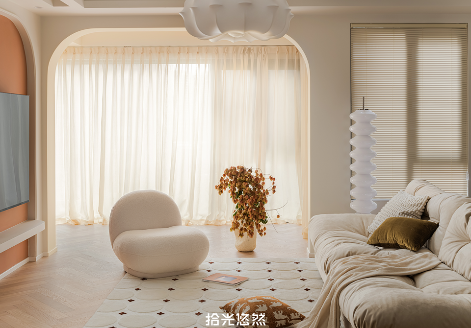 奶油风一人居设计-5