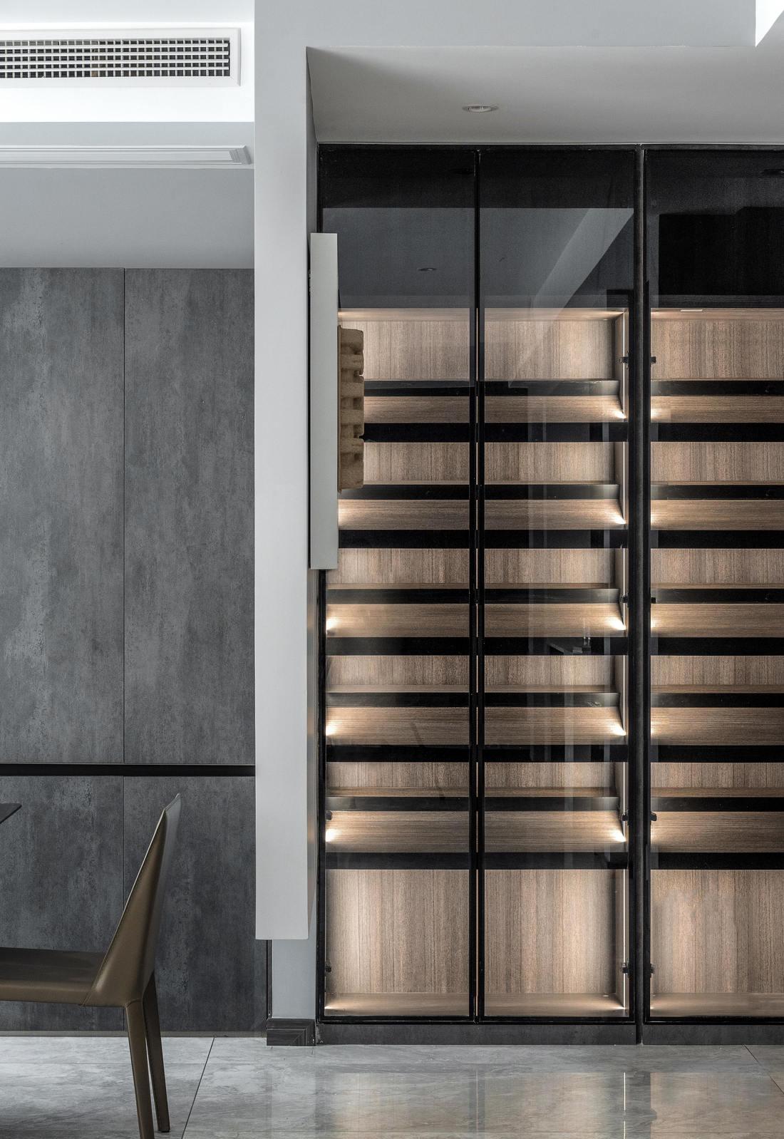 雷刚室内设计师丨平层丨暗曲-4