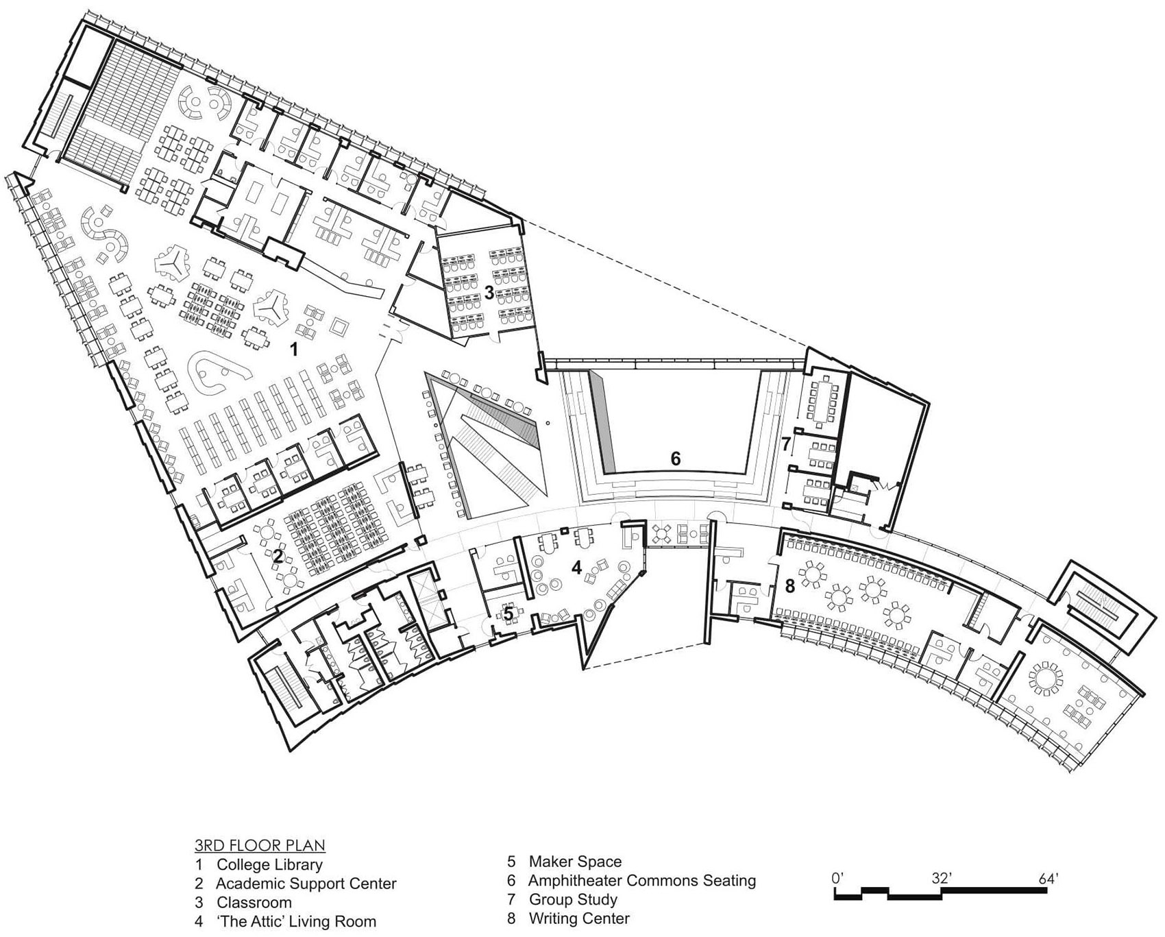 L· Gale Lemerand 学生中心丨美国丨ikon.5 architects-48