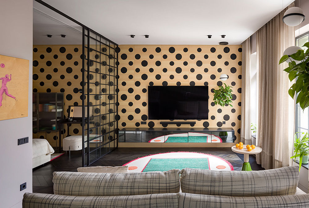 乌克兰 Dnipro 多彩波点公寓设计-4