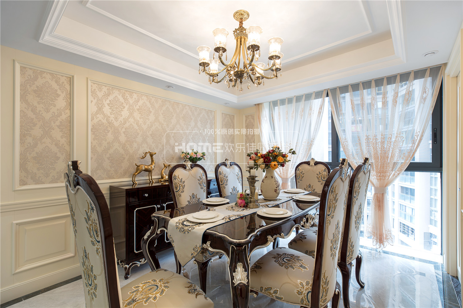 成都三利云锦 135 平米新古典之家 | 精致大气,开放式厨房设计亮点突出-46